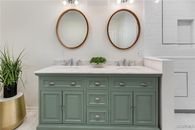 1217 Forest Ave, Henrico, VA 23229 - full bath with double vanity