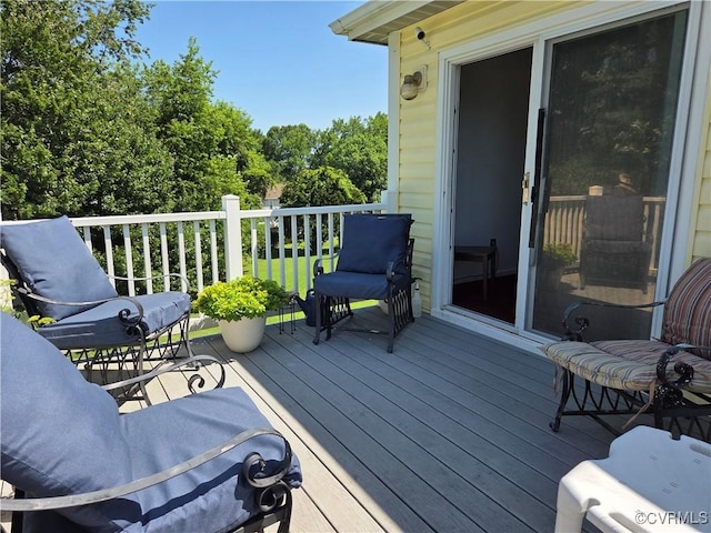 4104 Farm Creek Ter, Henrico, VA 23223 - view of wooden deck