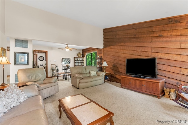 10000 Silverleaf Ter, Chesterfield, VA 23236 - carpeted living room featuring a ceiling fan