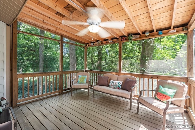 10000 Silverleaf Ter, Chesterfield, VA 23236 - sunroom / solarium with a ceiling fan and outdoor lounge area