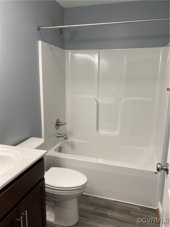 2515 Myron Ave, North Chesterfield, VA 23237 - bathroom featuring wood finished floors, vanity, and bathtub / shower combination