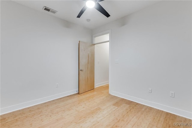 110 W Marshall St Unit U25, Richmond, VA 23220 - unfurnished bedroom featuring light wood-type flooring and ceiling fan