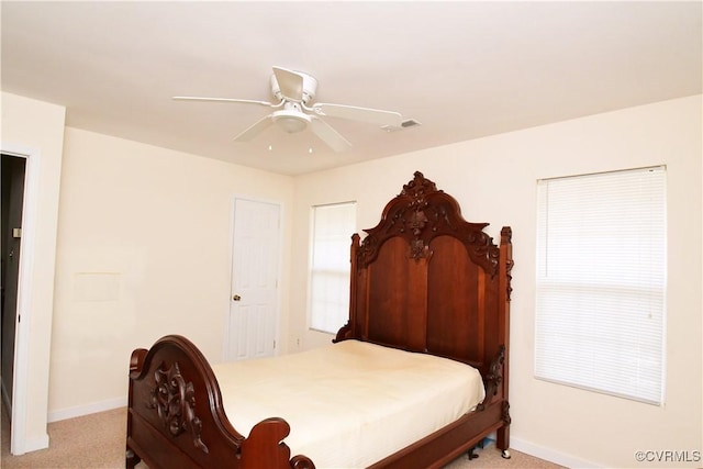 10106 Redbridge Rd, North Chesterfield, VA 23236 - carpeted bedroom featuring baseboards and ceiling fan