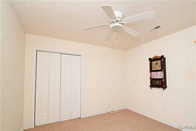 10106 Redbridge Rd, North Chesterfield, VA 23236 - unfurnished bedroom featuring carpet flooring, a closet, and ceiling fan