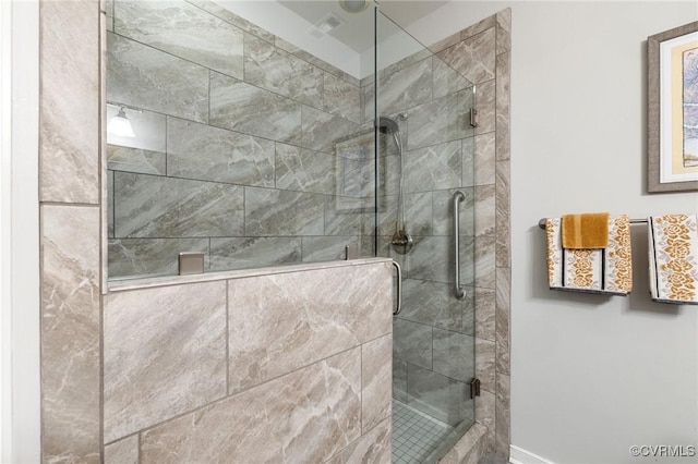 818 Krim Point Loop, Midlothian, VA 23114 - bathroom featuring a stall shower and baseboards