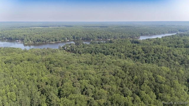 1026 Hoecake Rd, Lancaster, VA 22513 - drone / aerial view of a heavily wooded area and a nearby body of water