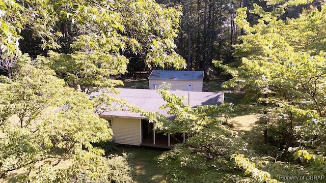 1026 Hoecake Rd, Lancaster, VA 22513 - view from above of property featuring a heavily wooded area