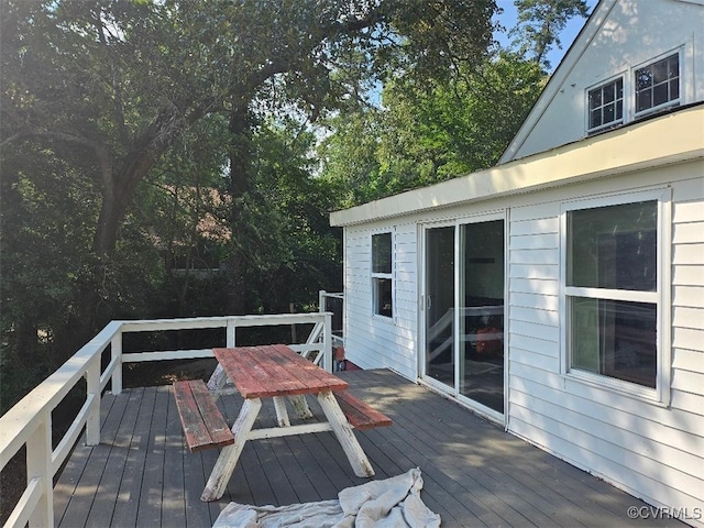 25122 S Tidewater Trl, Tappahannock, VA 22560 - view of wooden terrace