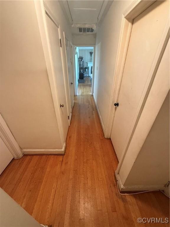 305 Danray Dr, Henrico, VA 23227 - hall featuring light wood-type flooring and attic access