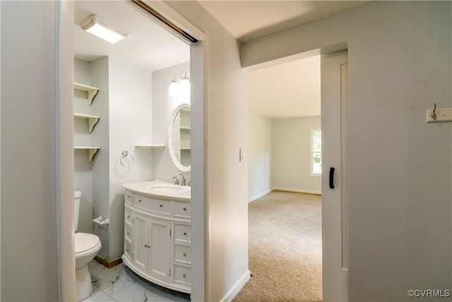 10002 Laurel Lakes Dr, Glen Allen, VA 23060 - bathroom with vanity and marble finish flooring