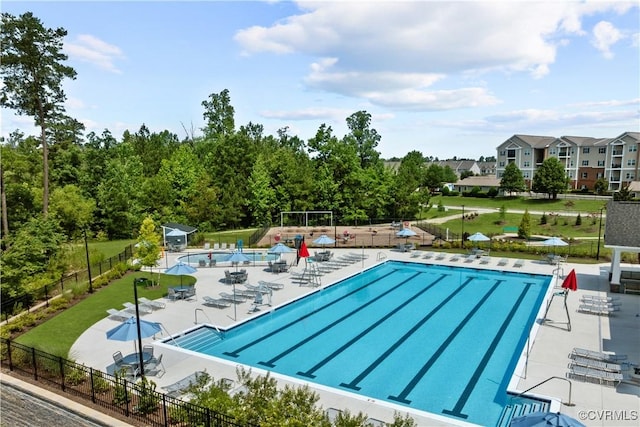 7201 Crosswinds Dr, North Chesterfield, VA 23234 - community pool featuring a patio area
