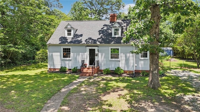 5614 Jahnke Rd, Richmond, VA 23225 - cape cod house featuring a chimney