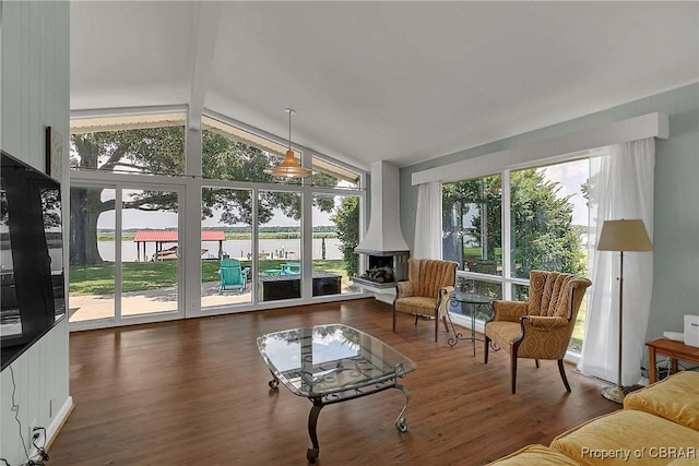 1583 Winona Park Dr, West Point, VA 23181 - sunroom with lofted ceiling