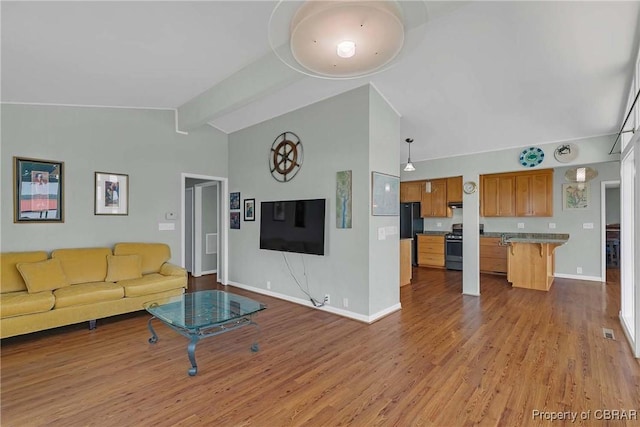 1583 Winona Park Dr, West Point, VA 23181 - living area featuring wood finished floors and baseboards