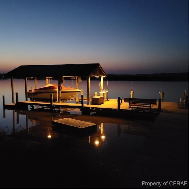 1583 Winona Park Dr, West Point, VA 23181 - dock area with boat lift