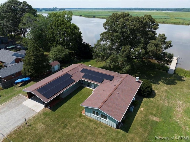 1583 Winona Park Dr, West Point, VA 23181 - aerial view of property and surrounding area featuring a nearby body of water
