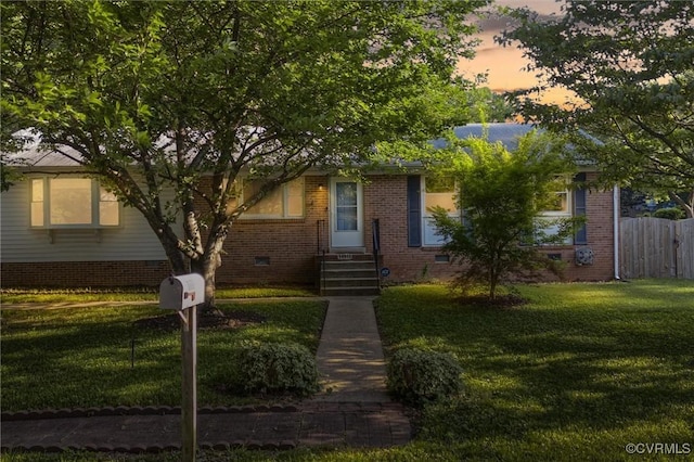 1000 Lakeside Blvd, Henrico, VA 23227 - view of front of house with brick siding, entry steps, and crawl space
