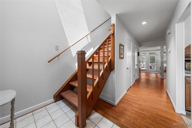 8015 Buford, North Chesterfield, VA 23235 - stairs featuring wood finished floors and recessed lighting