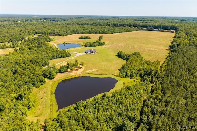 1 Cross County Rd, Mineral, VA 23117 - bird's eye view of a nearby body of water and a heavily wooded area
