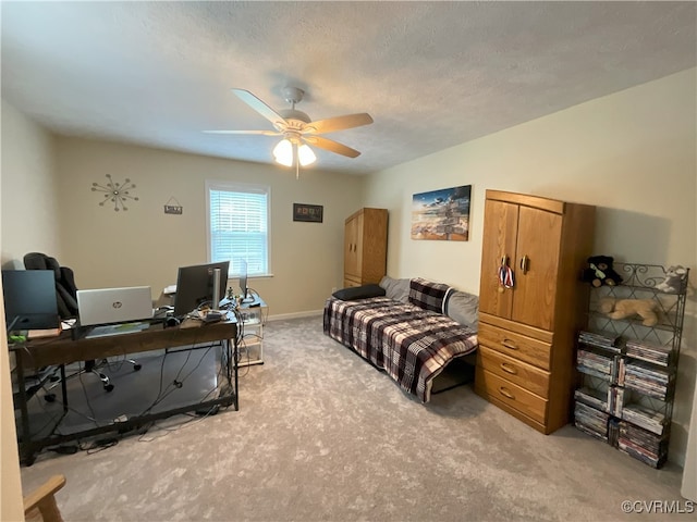 6197 Fishermans Way, Mechanicsville, VA 23116 - carpeted bedroom featuring a desk and ceiling fan