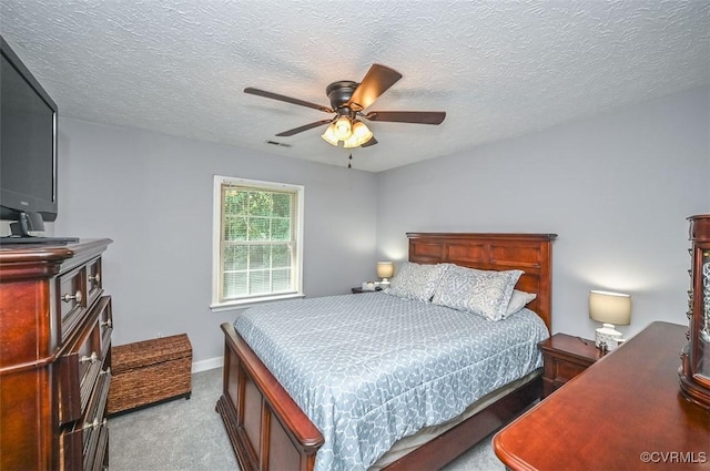 103 N Daisy Ave, Henrico, VA 23075 - carpeted bedroom featuring ceiling fan and a textured ceiling