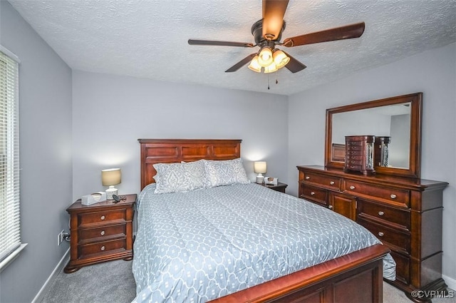 103 N Daisy Ave, Henrico, VA 23075 - bedroom with light colored carpet, a textured ceiling, and ceiling fan