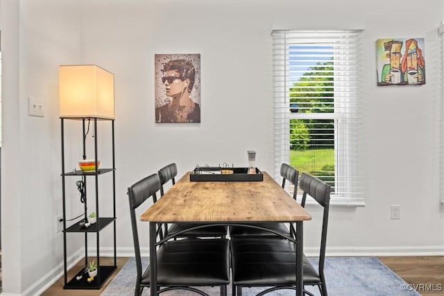 12305 Leesburg Cir, Midlothian, VA 23112 - dining space featuring baseboards and wood finished floors