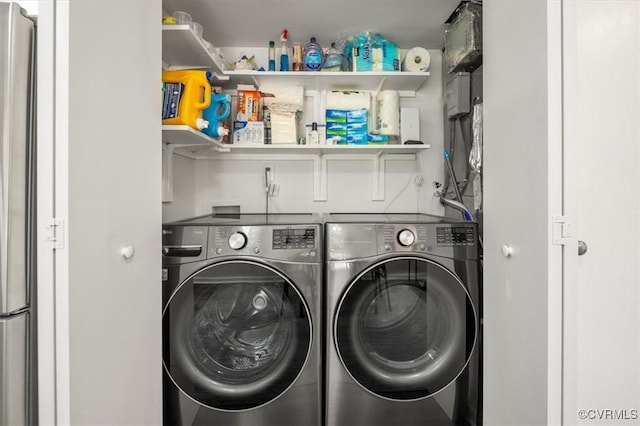 12305 Leesburg Cir, Midlothian, VA 23112 - washroom with independent washer and dryer
