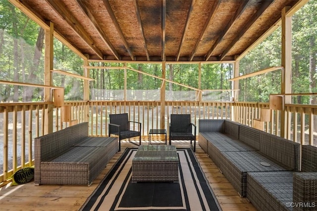 12305 Leesburg Cir, Midlothian, VA 23112 - deck featuring outdoor lounge area