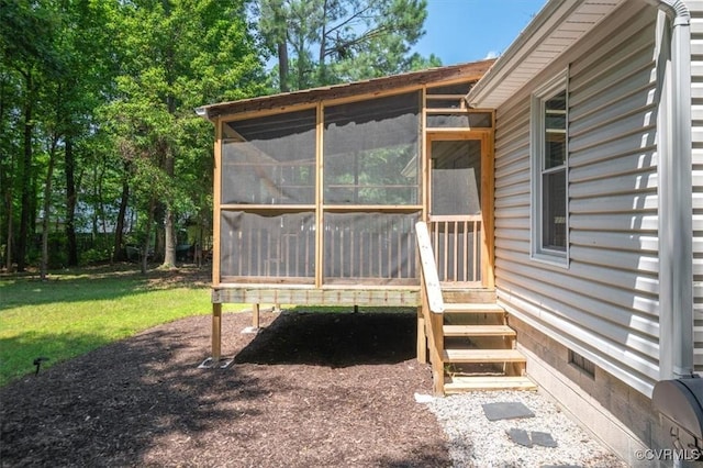 12305 Leesburg Cir, Midlothian, VA 23112 - view of outdoor structure with a sunroom