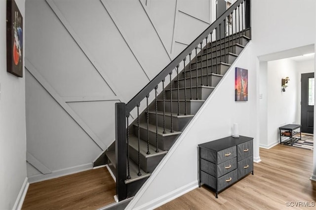 12305 Leesburg Cir, Midlothian, VA 23112 - stairs with wood finished floors and a towering ceiling