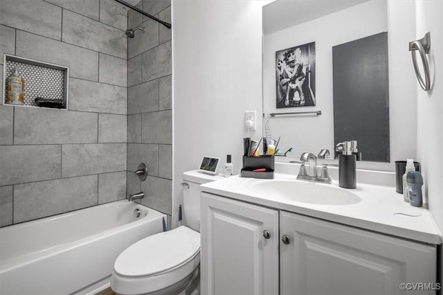 12305 Leesburg Cir, Midlothian, VA 23112 - bathroom with vanity and bathing tub / shower combination
