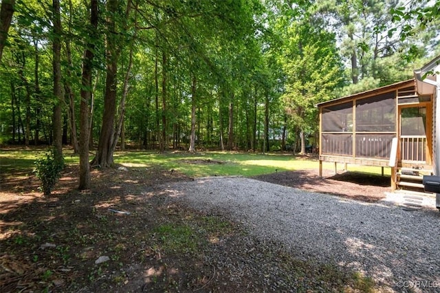 12305 Leesburg Cir, Midlothian, VA 23112 - view of yard with a sunroom