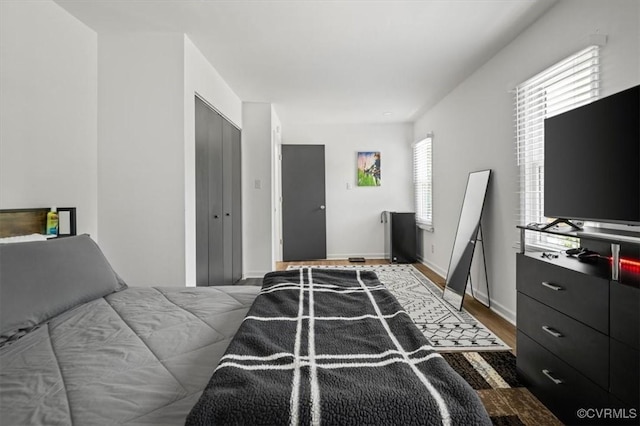 12305 Leesburg Cir, Midlothian, VA 23112 - bedroom featuring wood finished floors and a closet