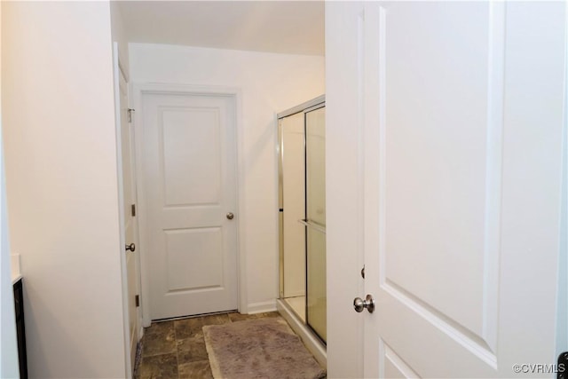 6431 Faulkner Dr, North Chesterfield, VA 23234 - hallway featuring stone finish flooring