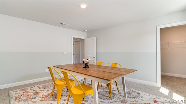 7000 Greenholm Pl, Chesterfield, VA 23234 - dining room featuring light colored carpet and baseboards