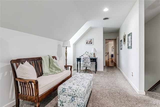 105 Williamson Ct, Henrico, VA 23229 - sitting room with light carpet and recessed lighting