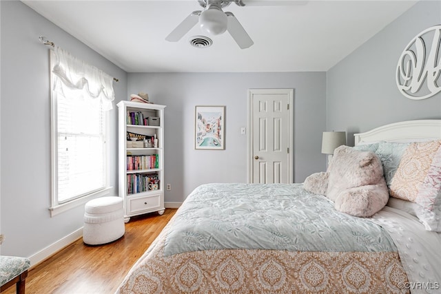 105 Williamson Ct, Henrico, VA 23229 - bedroom with wood finished floors and a ceiling fan
