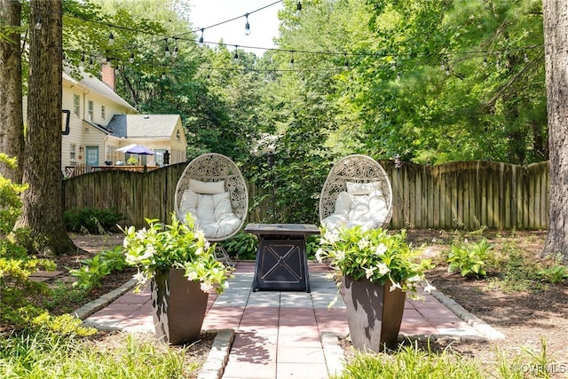 105 Williamson Ct, Henrico, VA 23229 - view of patio with a fire pit