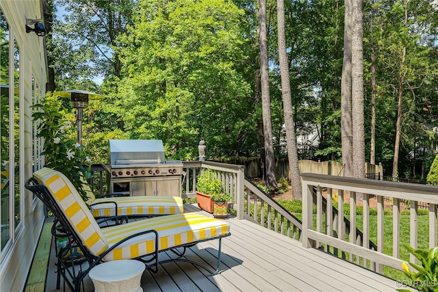 105 Williamson Ct, Henrico, VA 23229 - deck featuring grilling area and view of scattered trees