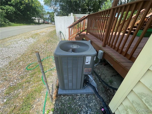 319 W 27th St, Richmond, VA 23225 - exterior view of a central AC unit and stairway