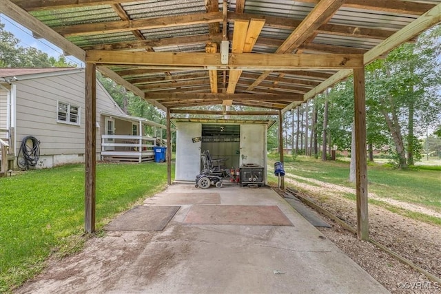 3614 Madison St, Prince George, VA 23860 - view of patio with a carport