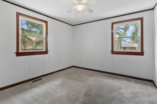 3614 Madison St, Prince George, VA 23860 - spare room with carpet and a ceiling fan