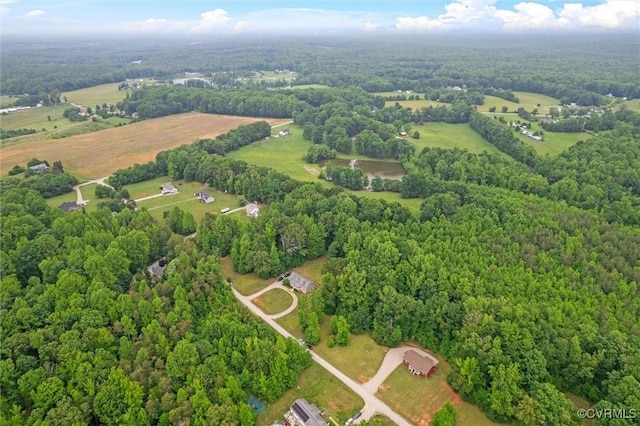 5239 Old Buckingham Rd, Powhatan, VA 23139 - aerial view of property and surrounding area with a forest and rural landscape