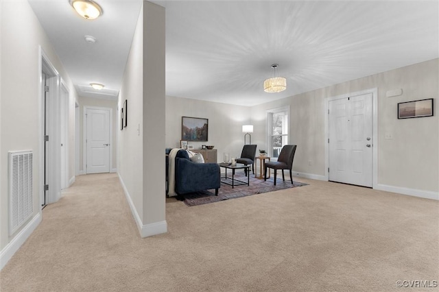 5239 Old Buckingham Rd, Powhatan, VA 23139 - sitting room with light colored carpet and baseboards