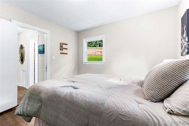 8101 Lake Shore Dr, North Chesterfield, VA 23235 - bedroom with dark wood finished floors