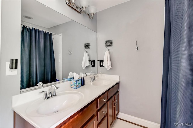 1240 Miners Trail Rd, Midlothian, VA 23114 - full bathroom featuring double vanity and curtained shower