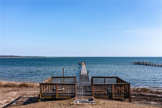 2276 Mosquito Point Rd, White Stone, VA 22578 - dock area with a water view