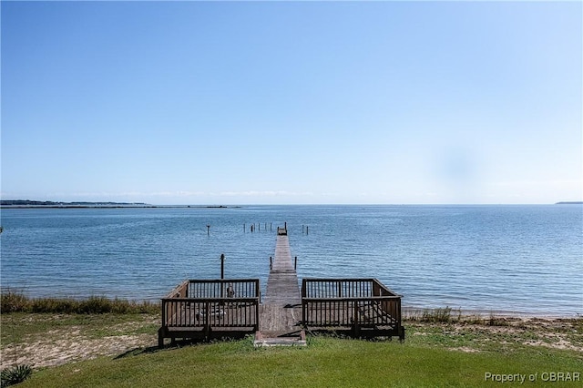 2276 Mosquito Point Rd, White Stone, VA 22578 - dock area featuring a water view