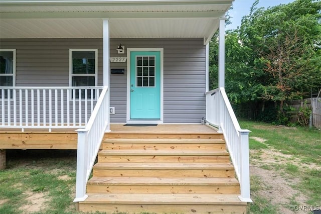 2227 S Whitehill Dr, Petersburg, VA 23803 - property entrance with covered porch